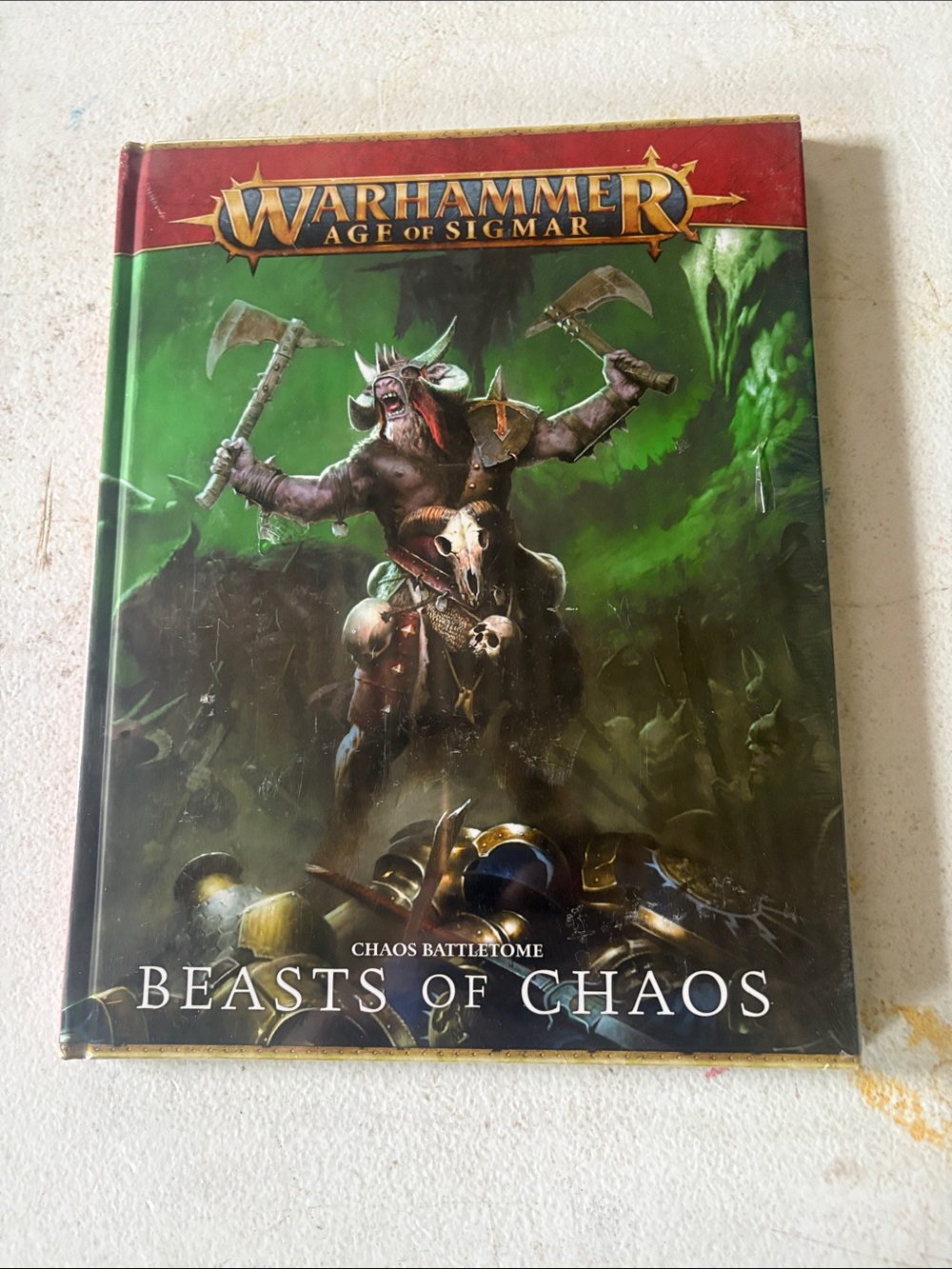 Warhammer Age of Sigmar Beasts of Chaos Hardcover - Green Cover